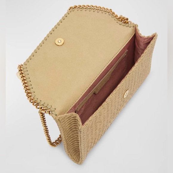 🎉🎉HP💃💃💃Stella McCartney NWT Falabella Mini Woven Vegan Suede Crossbody Bag - Picture 4 of 7